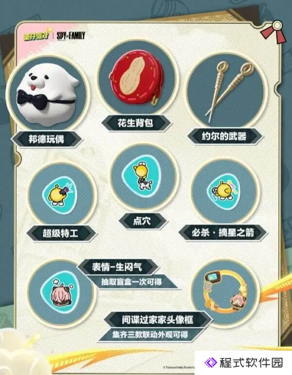 蛋仔派对×间谍过家家12月6日开启！联动配饰